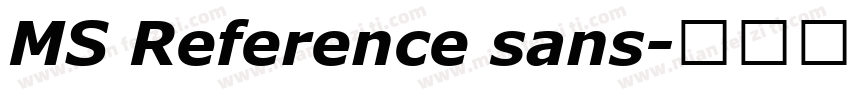 MS Reference sans字体转换